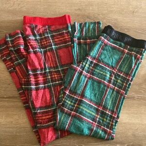 VS PINK Plaid sleepwear pants 2 pairs